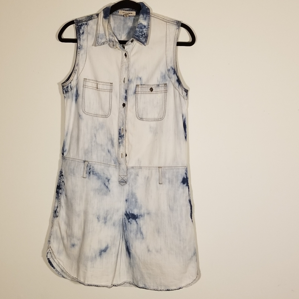 Life in Progress acid wash denim dress